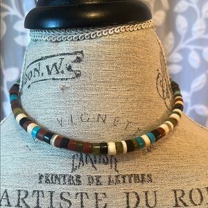 Multicolor Heishi beaded necklace